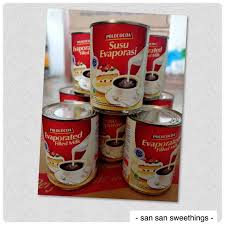 Susu evaporated bukan susu kental manis, bukan susu cair putih dalam kaleng (seperti bearbrand) dan bukan krim (kepala susu) harga susu carnation ini hanyalah 332000/dos atau 48 delapan biji. Susu Evaporasi Fn