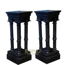 Although the upkeep may subside you decision, the beauty and texture of the right column set in the right space, will change your mind. China House Interior And Exterior Decoration Black Pillar Stone Roman Column Design With Base Photos Pictures Made In China Com