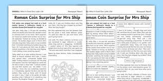 Four differentiated reading activities to practise the question type 'give two examples' from the ks2 reading test. Wagoll Newspaper Report Writing Sample Teacher Made