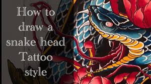 Greatbigcanvas.com has been visited by 100k+ users in the past month How To Draw A Snake Head Tattoo Style Youtube