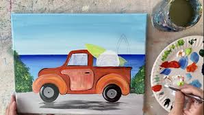 Each artist gives tips about materials, perspective, choice of. Summer Truck Painting Step By Step Painting With Tracie Kiernan