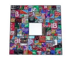 Recycled Soda Can Mirror Pop Can Crafts Soda Can Art Recycled Crafts