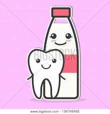 Why put a tooth in milk. Tooth Milk Friends Vector Photo Free Trial Bigstock