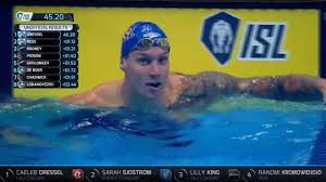 Caeleb dressel is one of the best swimmers on the planet. Caeleb Dressel Sets A New American Record In The Short Course 100m Freestyle At Isl Semifinals 2020 45 20 Intlswimmingleague