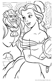 Color toy story, princesses, goofy, winnie the pooh, lion king, cinderella and more. Beauty Beast Coloring Page 26 Cute Kawaii Resources