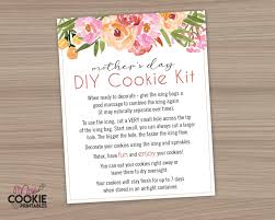 Birth Month Flower Grow Kit Instructions Printable Mother S Day Diy Cookie Kit Instructions Floral Cookie Card Diy Cookie Kit Card Printable Card 4 X 5 Mother S Day Cookie Card In 2020 Cookie Kit Diy Cookie Mother S Day Diy