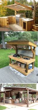 If you have a large gazebo or pergola, you could set up covered seating. 9 Diy Outdoor Projects Diy Home Spectacular Ideas Rustic Outdoor Kitchens Outdoor Kitchen Design Diy Outdoor Kitchen