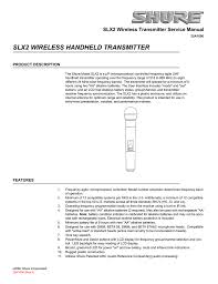 slx2 wireless handheld transmitter manualzz com