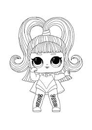 Best friends at christmas lol coloring page for kids. Lol Surprise Dolls Coloring Pages Print In A4 Format