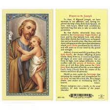 The year of saint joseph 3 x 5 commemorative prayer card (100 count) quantity. St Joseph Prayer To St Joseph Holy Card Polish Art Center