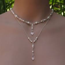 Maybe you would like to learn more about one of these? Lariat Necklace With Swarovski Crystals And Pearls On Sterling Silver Handmade Wedding Jewellery Lariat Necklace Beaded Necklace
