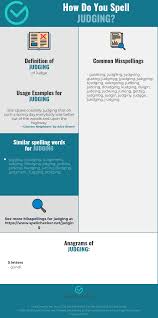 Correct Spelling For Judging Infographic Spellchecker Net