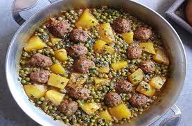 Tajine De Viande Hachee Petits Pois Et Pommes De Terre Que Cuisine Recette Avec Viande Hachee Recette Tajine Recette Petit Pois