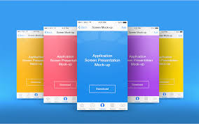 Floating app mockup to showcase your app ui designs with high res blur background attached in the file or change the color as per your mobile app design. Mobile App Ui Mockup Free Free Download Mockup