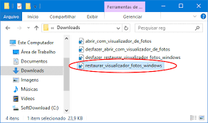 como restaurar o visualizador de fotos no windows 10