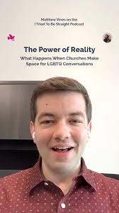 🎙️ Matthew Vines recently joined the @itriedtobestraight Podcast to talk  about the updated edition of God and the Gay Christian., In this clip, he  reflects