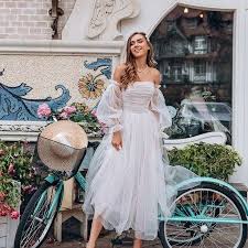 2021 Nikah Elbisesi Modelleri Alimli Kadin Elbise Dugun Vintage Gelinlikler Gelin Elbisesi