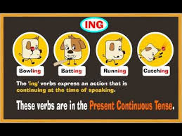 Pengertian, rumus, fungsi, dan contoh kalimat: Present Continuous Tense And Ing Verbs Youtube Present Continuous Tense Verbs For Kids Spelling Fun