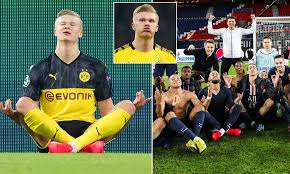 All 33 goals for borussia dortmund so far. Erling Braut Haaland Is Thankful To Psg Stars Mocking Celebration After Champions League Clash Daily Mail Online