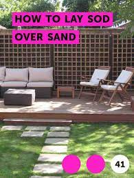 I figure i can cut it short, lay in my rebar with the dobies under the rake out the dead weeds, grass, and rocks. Learn How To Lay Sod Over Sand How To Guides Tips And Tricks Scott Lawn Care Lawn Care Lawn Service