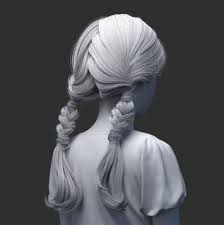 Artstation Little Girl Ranyiren Zbrush Hair Zbrush Character Modeling