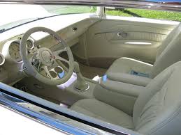 57 Chevy Belair Custom Leather Interior Custom Car Interior Leather Interior Design Hotrod Interior