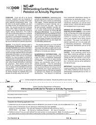 The worksheet will help you figure the number of withholding allowances you are entitled to claim. Form Nc 4p North Carolina Department Of Revenue