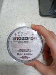 snazaroo sparkle white face paint
