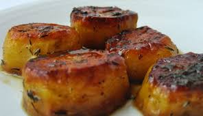 Stainless steel catering serving cooking utility tongs with scalloped tips and sliding rings 12 and 9 inches. Mystery Lovers Kitchen Fondant Potatoes