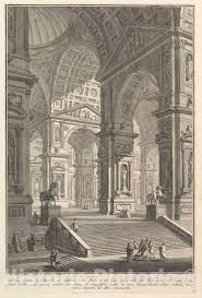 Art Print Large Sculpture Gallery Built On Arches And Lit From Above Artist Giovanni Battista Piranesi Created C1750 Vintage Wall Art In 2021 Troyes Perspective Artists Saint Pantaleon
