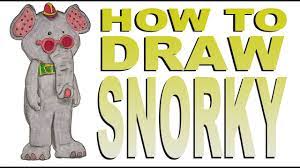 How to draw Snorky (Banana Splits Movie) - YouTube