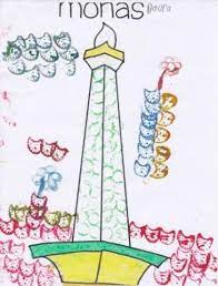 Hasil gambar untuk sketsa gambar kupu kupu untuk kolase untuk anak tk. Gambar Monas Pola Warna Untuk Tk Gambar Mewarnai Rumah Untuk Tk Dan Sd 2019 Marimewarnai Com