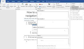 Ease Editing With Word S Table Of Contents Feature Text Pictures References Page Words