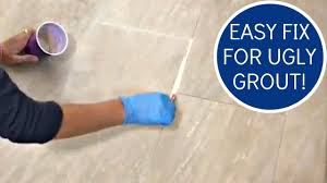 Change or refresh your grout color and make any tile floor, countertop or wall look brand . How To Whiten Grout Using Grout Renew To Paint Grout Lines Youtube