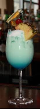 Swimming Pool 1 Oz Absolut Vodka 2 Oz Malibu Rum 2 Oz Pineapple Juice 1 Oz Heavy Cream Splash Of Blue Pool Cocktails Cocktail Drinks Swimming Pool Cocktail