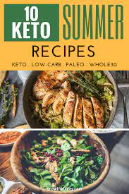 10 Keto Summer Recipes For Anyone On Ketogenic Diet Paleo Whole30 Summer Recipes Recipes Easy Breakfast Dishes