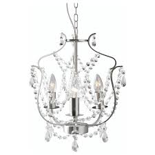 Kristaller Chandelier 3 Armed Silver Color Glass Ikea