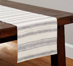 French Striped Cotton Table Runner In 2020 Printed Table Runner Striped Table Runner Dining Room Table Runner