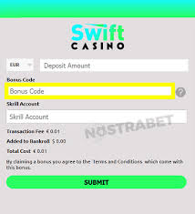 Find Out The Latest Promo Code From Swift Casino Casino Casino Bonus Bonus