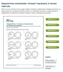 state standard assessments mathematics elapsed time worksheets