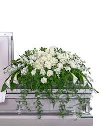Casket sprays arranged by a local florist, with seasonal flowers. Eternal Peace Casket Spray In Mayfield Heights Oh Mayfield Floral