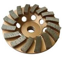 EDiamondTools 4 in. Diamond Grinding Wheel for Concrete and Masonry, 16  Turbo Segments, 5/8 in.-11 Threaded Arbor SWS0416A5 - The Home Depot