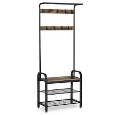We did not find results for: Kanstar 72 Industrial Coat Rack Shoe Bench Hall Tree Entryway Storage Shelf Wood Look Accent Furniture With Metal Frame 3 In