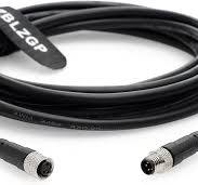 ZBLZGP M8 4 Pin 12mm Industrial Circular Cable Connector ...