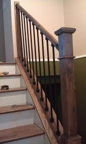 The top four materials for mobile home steps are wood, concrete, fiberglass, and metal. Stair Simple Axxys 8 Ft Stair Rail Kit Axhsr8b32i The Home Depot Staircase Design Stair Remodel Interior Stair Railing