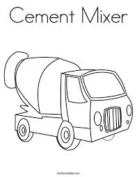 There are tons of great resources for free printable color pages online. Cement Mixer Coloring Page Coloring Pages Cement Mixer Truck Crafts