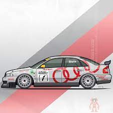 Audi A4 Quattro B5 Super Touring Btcc 1996 Side View Of An German Made Audi A4 B5 Typ 8d Sedan Modified By Audi Sport Uk For The Audi Sport Audi A4 Btcc
