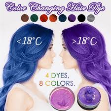 Another very handy feature is that it's non permanent: 100g Temperature Color Change Hair Dye Heat Actiuated Hair Color Hair Dye Cream Non Toxic High Pigment Hair Dye Wish