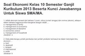 Soal Dan Jawaban Ukk Ekonomi Kelas X Ilmusosial Id