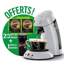 Café dosette ou café filtre : Philips Senseo Original Hd6554 53 Boite De Rangement Dosettes 2 Paquets De Cafe Senseo Selection Bresil Offerts Gris Clair Cdiscount Electromenager